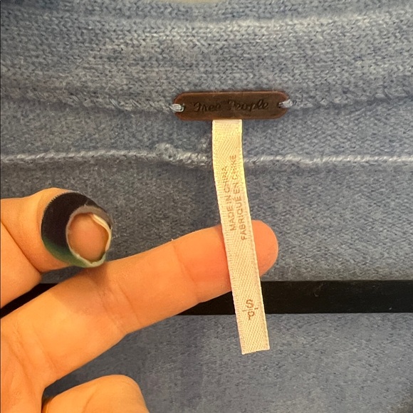 Blue Button-Up Cardigan - Picture 2 of 3